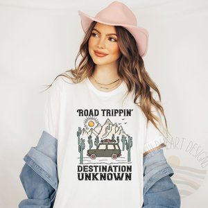 Road Trip T-shirt Soft Short Sleeve Unisex T-shirt Casual T-shirt Boho Bohemian